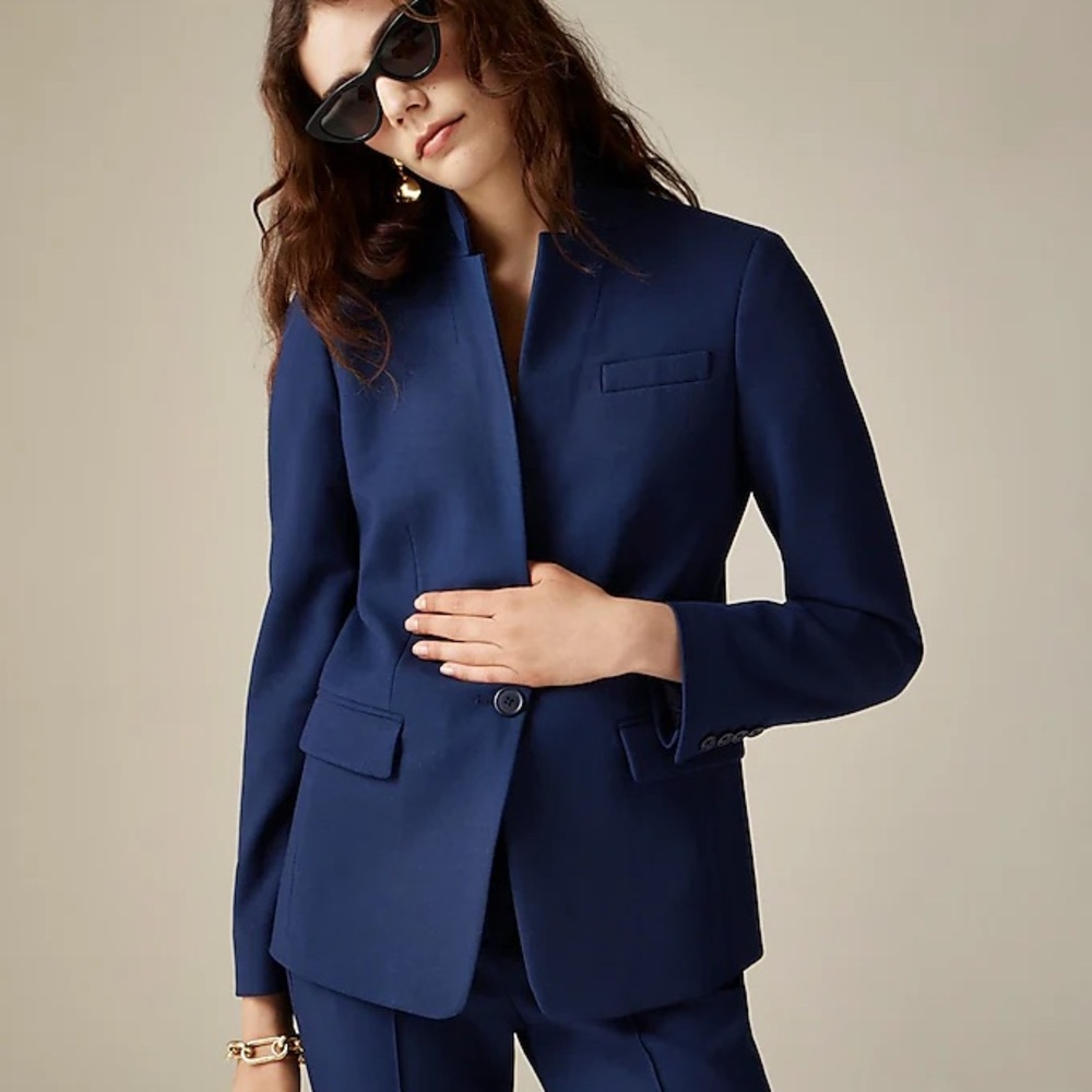J. Crew Navy Regent Tailored Blazer